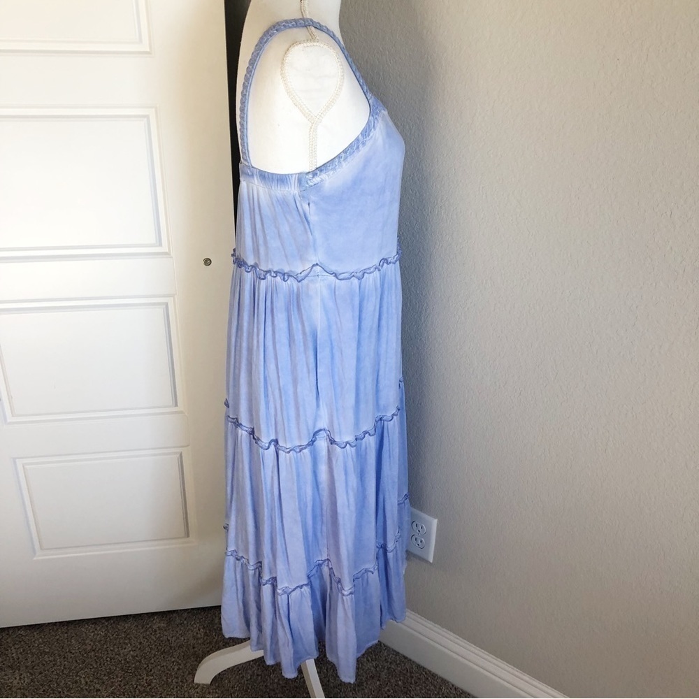 Anthropologie Saturday Sunday NELL Lavender Sleeveless Tiered Ruffle Mid… - Picture 5 of 11
